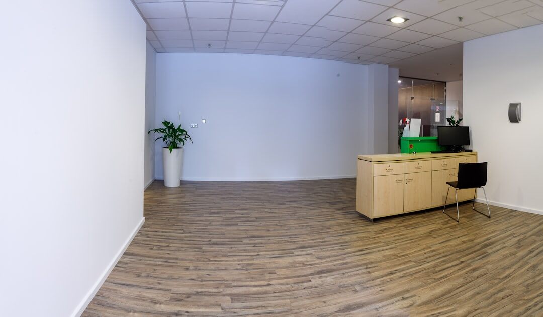Reception area of a modern video production studio